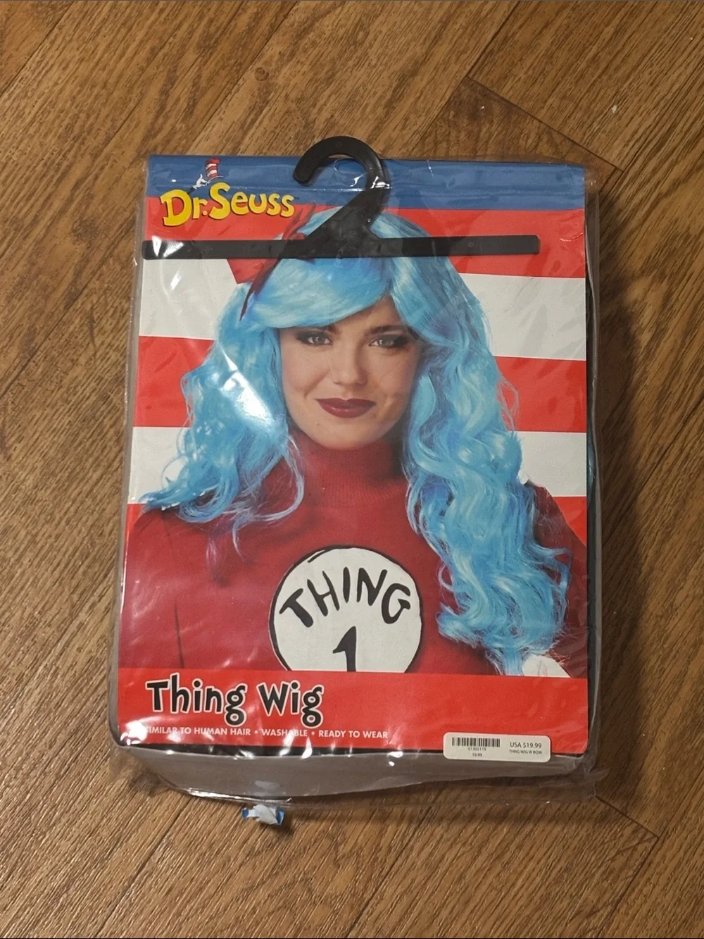 Dr. Seuss Light Blue Thing Wig for Kids